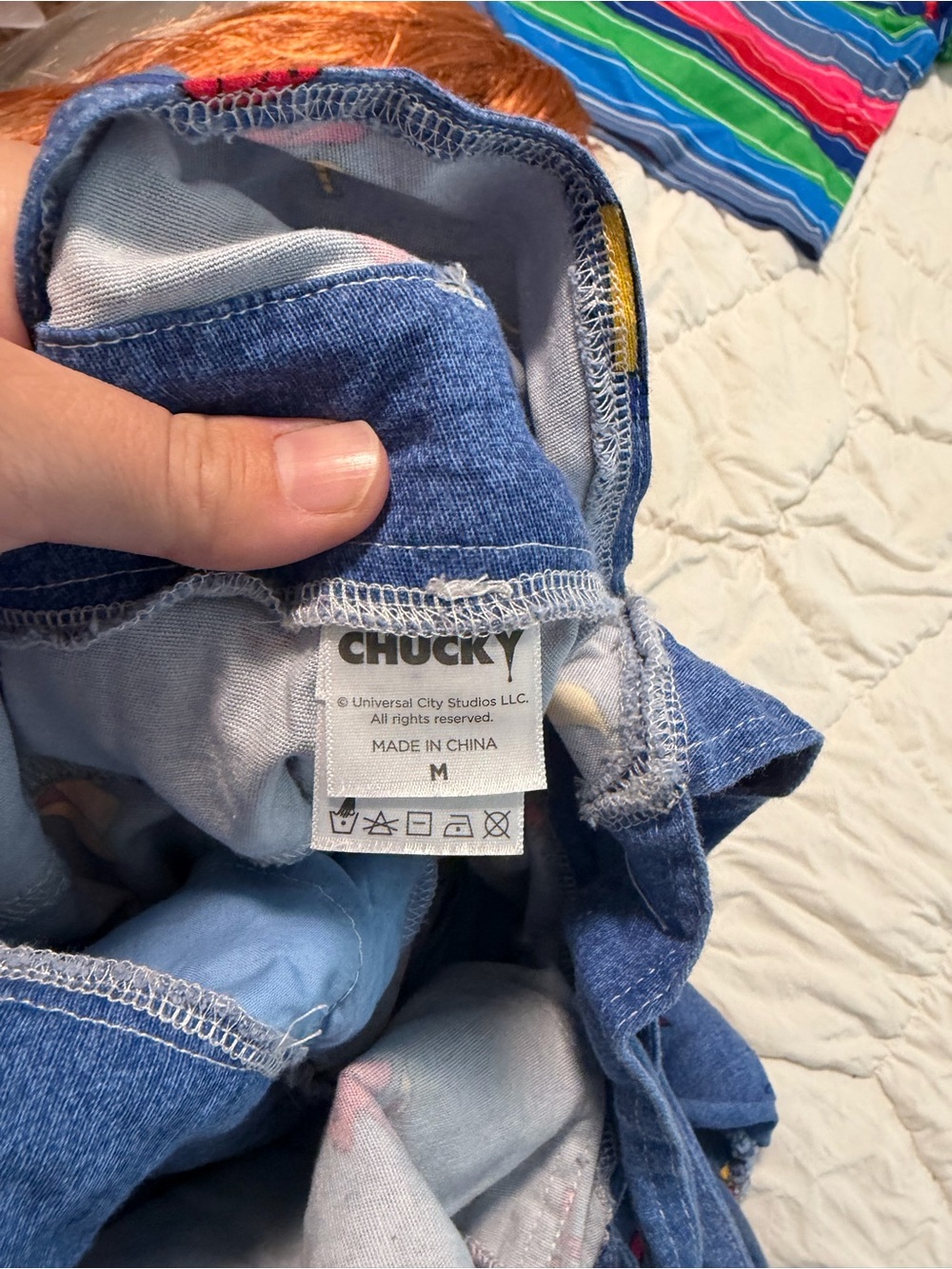 Womens chucky costume M 8-10 - Picture 4 of 4